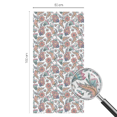 Melkglas folie met glas in lood effect Bloemen elegantie