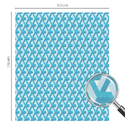 Melkglas folie met glas in lood effect Geometrische kubussen