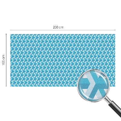 Melkglas folie met glas in lood effect Geometrische kubussen