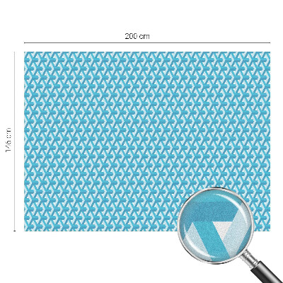 Melkglas folie met glas in lood effect Geometrische kubussen