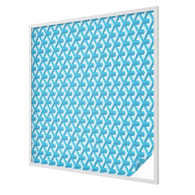 Melkglas folie met glas in lood effect Geometrische kubussen