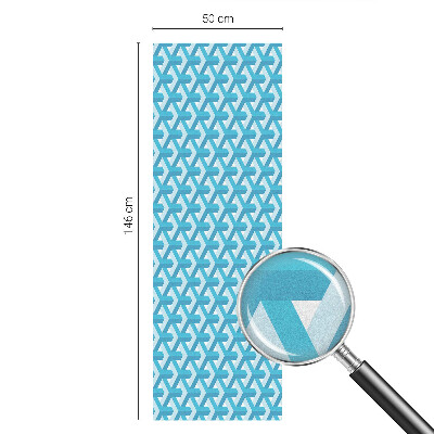 Melkglas folie met glas in lood effect Geometrische kubussen