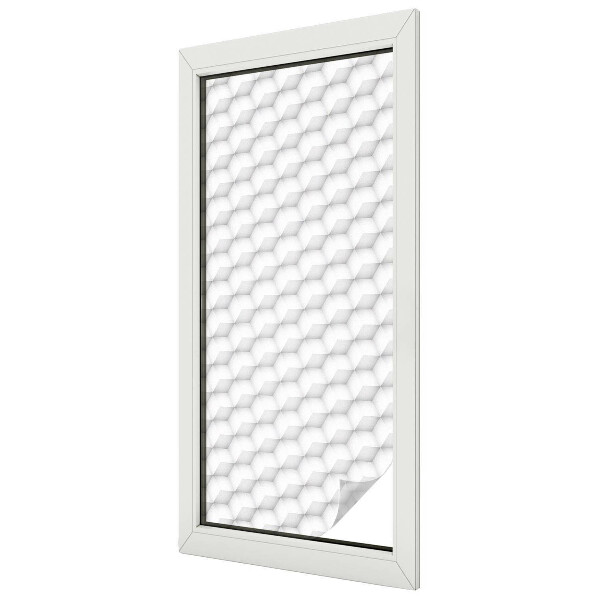 Glas in lood folie voor raam Driedimensionaal raster