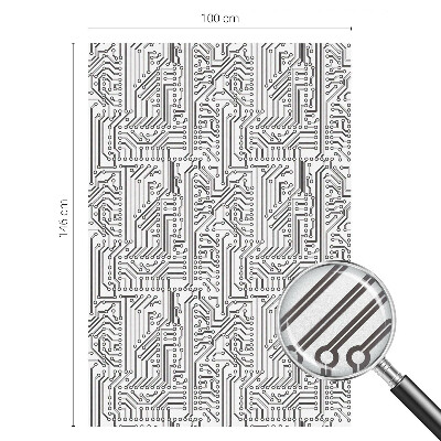 Glas in lood raamfolie Technisch thema