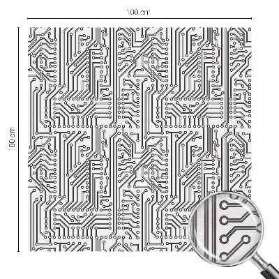 Glas in lood raamfolie Technisch thema