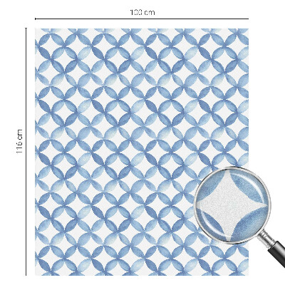 Zelfklevende raamfolie glas in lood Geometrische bloemen