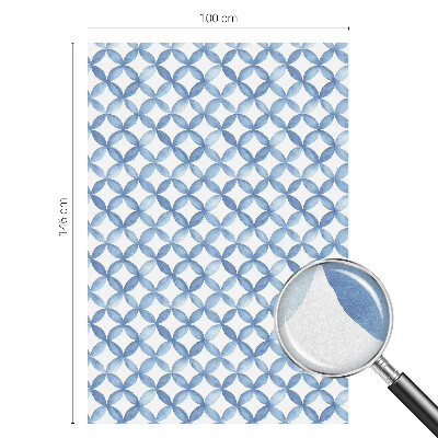 Zelfklevende raamfolie glas in lood Geometrische bloemen