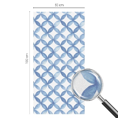 Zelfklevende raamfolie glas in lood Geometrische bloemen