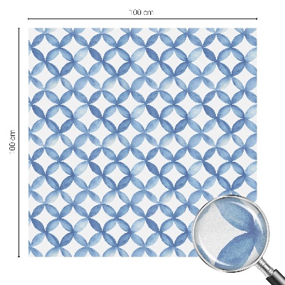Zelfklevende raamfolie glas in lood Geometrische bloemen