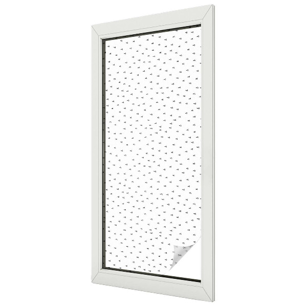 Glas in lood raamfolie Geometrische driehoeken