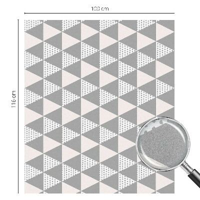 Melkglas folie met glas in lood effect Moderne meetkunde