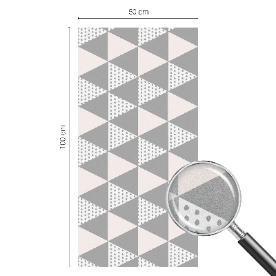 Melkglas folie met glas in lood effect Moderne meetkunde