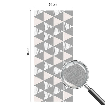 Melkglas folie met glas in lood effect Moderne meetkunde