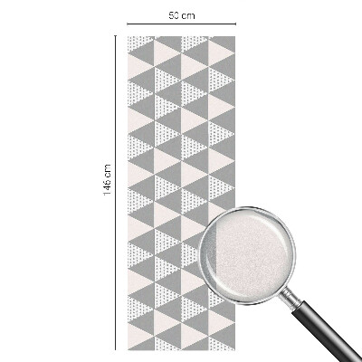 Melkglas folie met glas in lood effect Moderne meetkunde