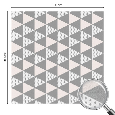 Melkglas folie met glas in lood effect Moderne meetkunde