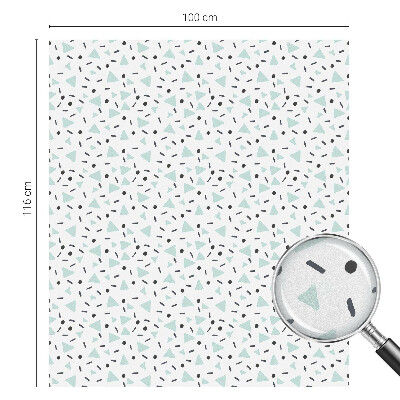 Glas in lood folie voor raam Geometrische figuren