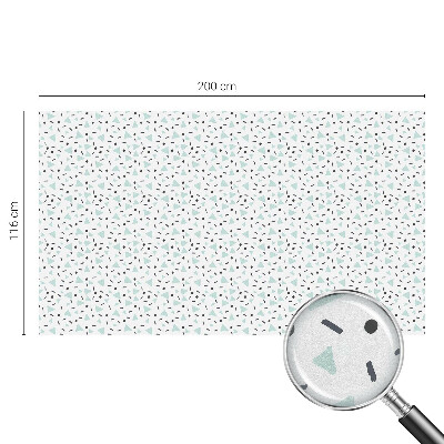 Glas in lood folie voor raam Geometrische figuren