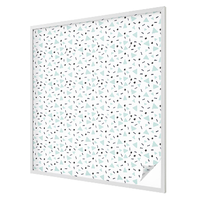 Glas in lood folie voor raam Geometrische figuren