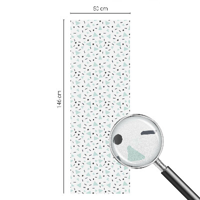 Glas in lood folie voor raam Geometrische figuren