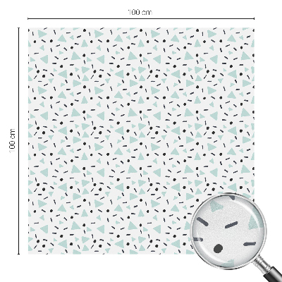 Glas in lood folie voor raam Geometrische figuren