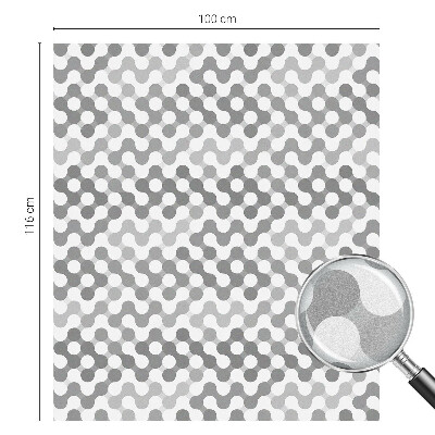 Glas in lood raamfolie Golfgeometrie