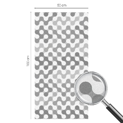 Glas in lood raamfolie Golfgeometrie