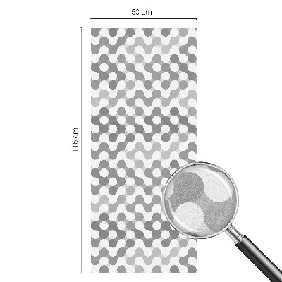 Glas in lood raamfolie Golfgeometrie