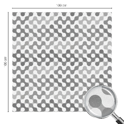 Glas in lood raamfolie Golfgeometrie