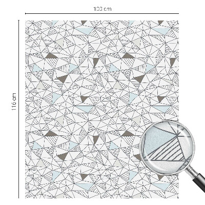Melkglas folie met glas in lood effect Abstracte vormen