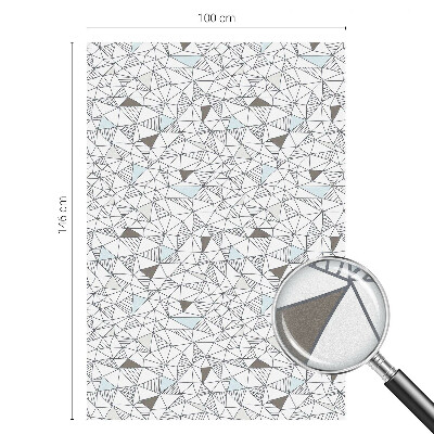 Melkglas folie met glas in lood effect Abstracte vormen