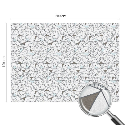 Melkglas folie met glas in lood effect Abstracte vormen