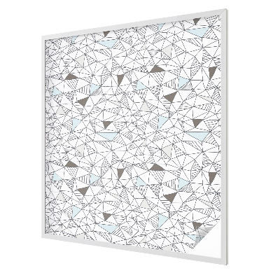 Melkglas folie met glas in lood effect Abstracte vormen