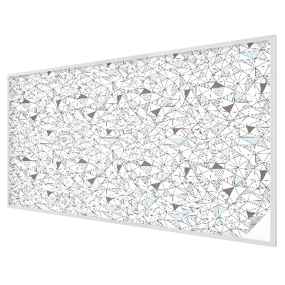 Melkglas folie met glas in lood effect Abstracte vormen