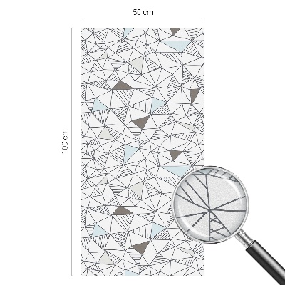 Melkglas folie met glas in lood effect Abstracte vormen