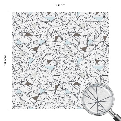 Melkglas folie met glas in lood effect Abstracte vormen