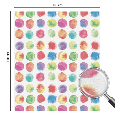 Zelfklevende raamfolie glas in lood Kleurrijke cirkels
