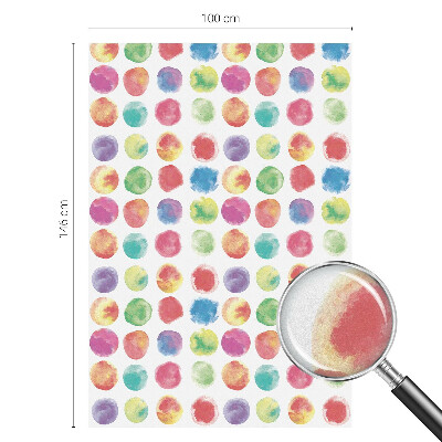 Zelfklevende raamfolie glas in lood Kleurrijke cirkels