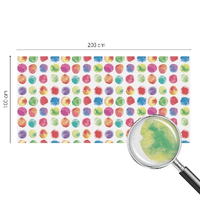 Zelfklevende raamfolie glas in lood Kleurrijke cirkels