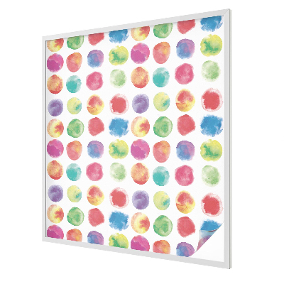 Zelfklevende raamfolie glas in lood Kleurrijke cirkels