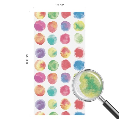 Zelfklevende raamfolie glas in lood Kleurrijke cirkels