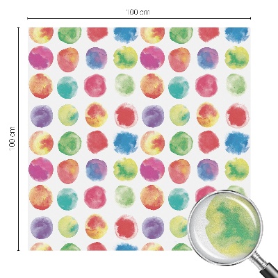 Zelfklevende raamfolie glas in lood Kleurrijke cirkels
