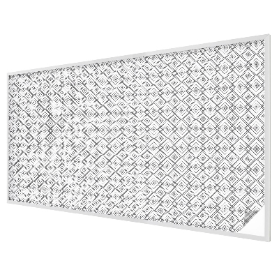 Melkglas folie met glas in lood effect Rhombische harmonie