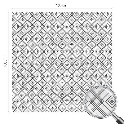 Melkglas folie met glas in lood effect Rhombische harmonie
