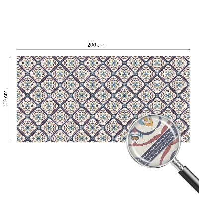 Glas in lood folie voor raam Tegelpatroon