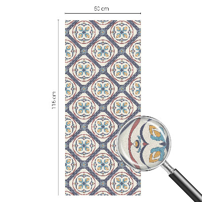 Glas in lood folie voor raam Tegelpatroon