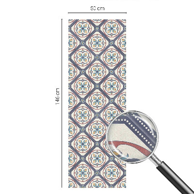 Glas in lood folie voor raam Tegelpatroon