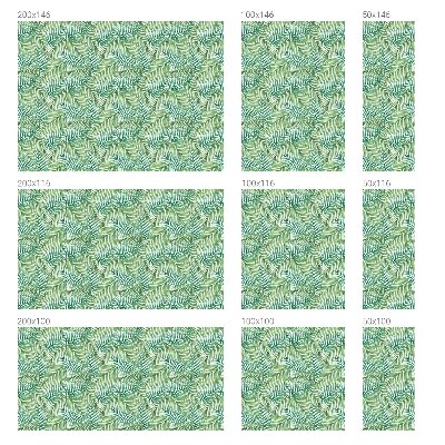 Privacy folie raam Groene varen