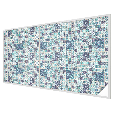 Glas in lood raamfolie Bloementegels