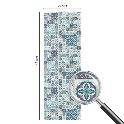 Glas in lood raamfolie Bloementegels