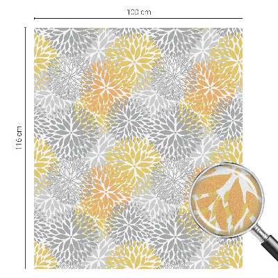 Zelfklevende raamfolie glas in lood Kleurrijke bloemen